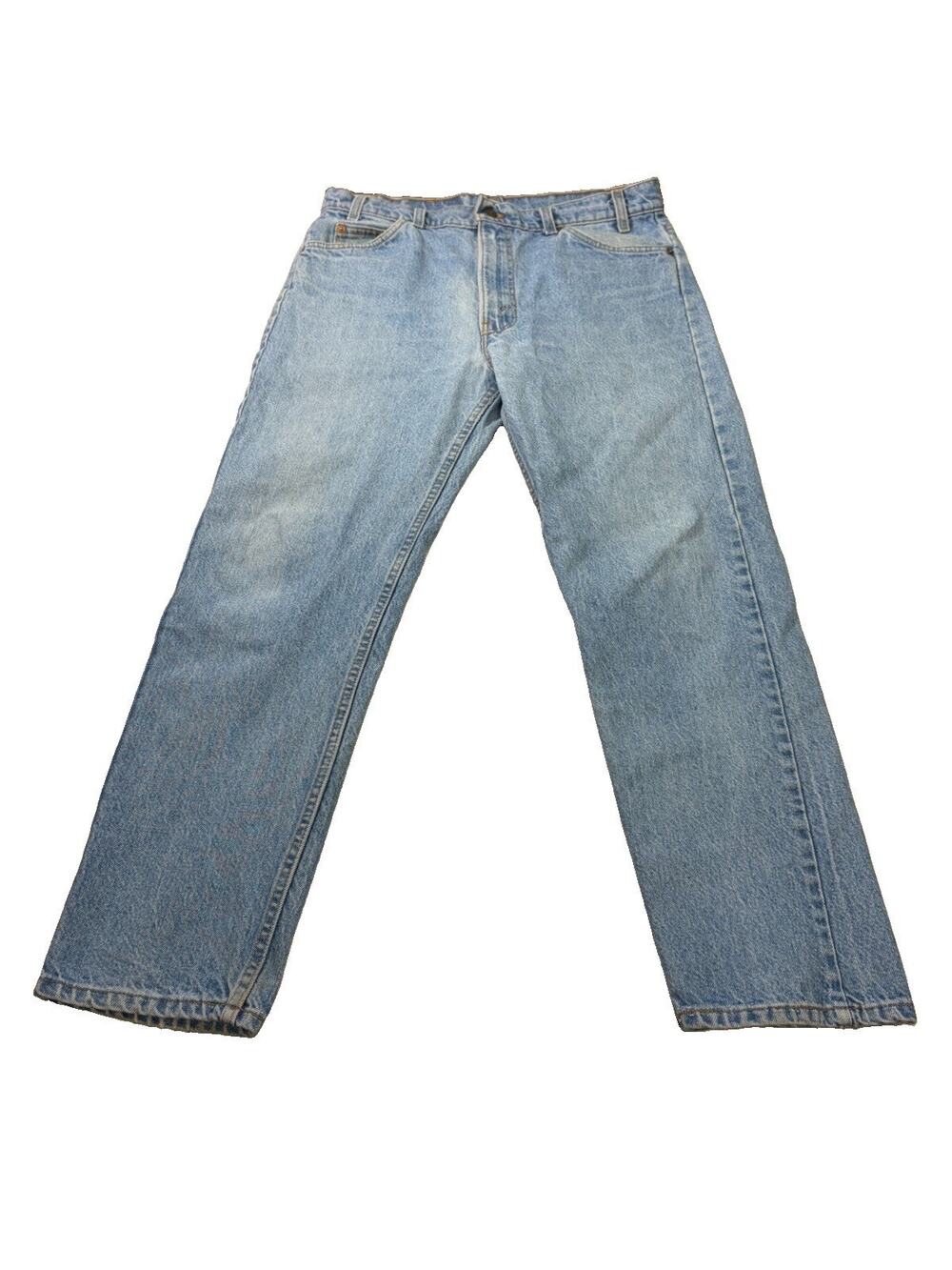 VTG Levi’s 505 Jeans Men’s 36x30 Orange Tab USA 90s Light Wash Straight Leg
